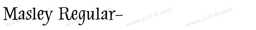 Masley Regular字体转换